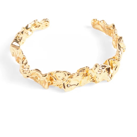 NEW Amber Sceats 24k Gold Plated Emery Cuff Bracelet Anthropologie NWT - Picture 3 of 8